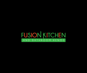 Logo Design by m_jumanta for Fusion Kitchen and Bathroom Renos | Design: #7494622