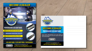 Performance Led Light Bar Become a Dealer | Diseño de Postal por alex989