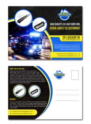 Postcard Design by debdesign for Performance LED's | Design: #7419232