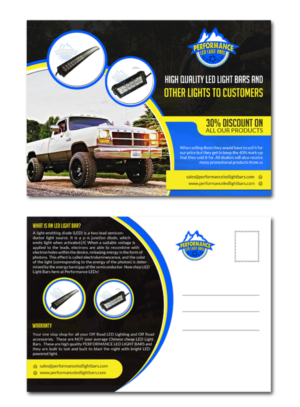 Postcard Design by debdesign for Performance LED's | Design: #7427934