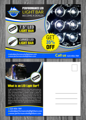 Postcard Design by creative.bugs for Performance LED's | Design: #7417792
