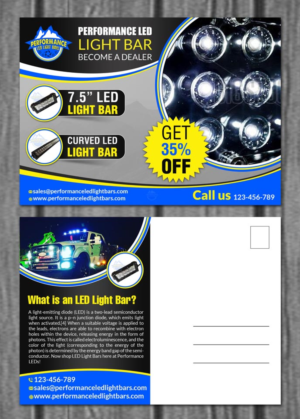 Postcard Design by creative.bugs for Performance LED's | Design: #7427722