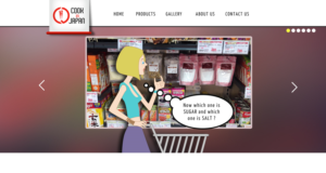 An illustration showing scenarios of foreigners showing bewilderment at a Japanese supermarket | Illustration Design by artistraman