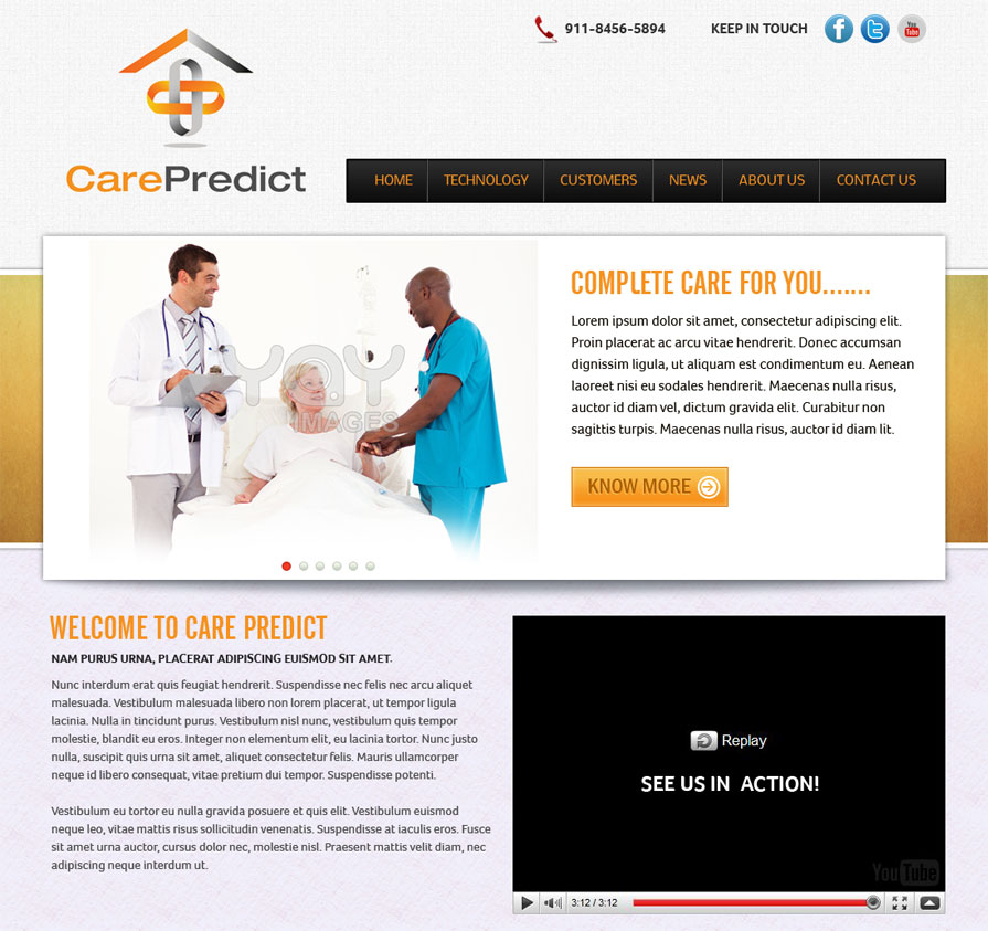 Wordpress Design by Expert Designer for CarePredict, Inc. | Design #1903526