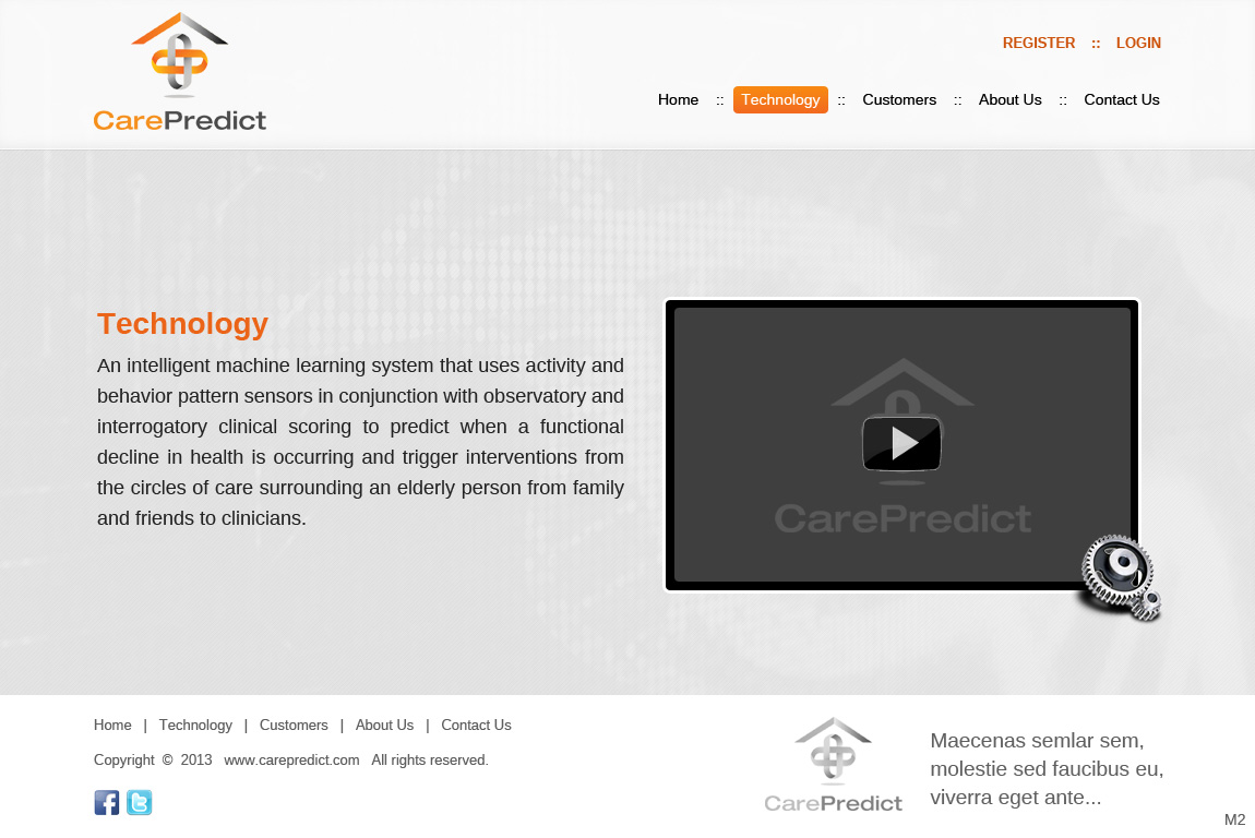 Wordpress Design by pb for CarePredict, Inc. | Design #1870012
