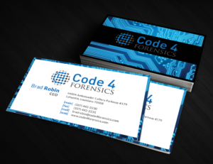 Business Card Design by  Artman for Code 4 Forensics | Design: #7549215