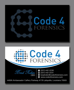 Business Card Design by Lanka Ama for Code 4 Forensics | Design: #7470037