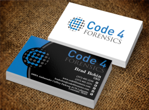 Business Card Design by Lanka Ama for Code 4 Forensics | Design: #7470045