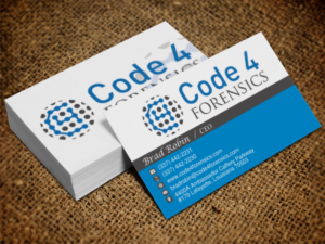 Business Card Design by Lanka Ama for Code 4 Forensics | Design: #7470047