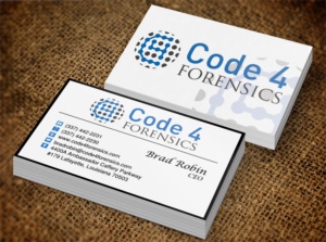 Design de Carte de Visite par Lanka Ama pour Code 4 Forensics | Design : #7470053
