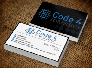Design de Carte de Visite par Lanka Ama pour Code 4 Forensics | Design : #7478985