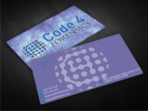 Business Card Design by EWS Webs for Code 4 Forensics | Design #7539086