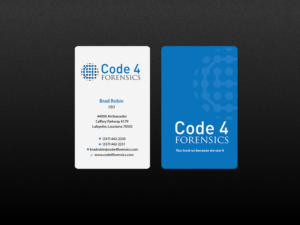 Visitenkarten-Design von Creations Box 2015 für Code 4 Forensics | Design: #7475161