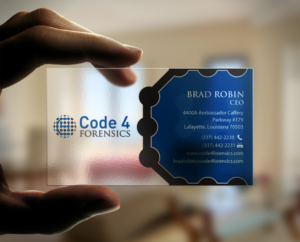 Business Card Design by chandrayaan.creative for Code 4 Forensics | Design: #7488266