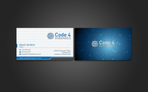 Business Card Design by chandrayaan.creative for Code 4 Forensics | Design: #7488272
