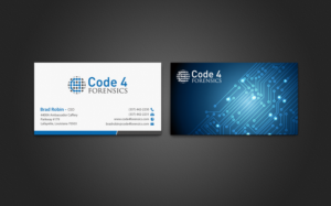 Business Card Design by chandrayaan.creative for Code 4 Forensics | Design: #7488275