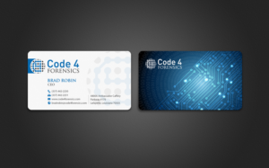 Design de Carte de Visite par chandrayaan.creative pour Code 4 Forensics | Design : #7488278