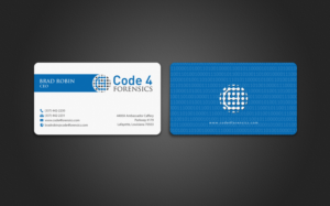 Business Card Design by chandrayaan.creative for Code 4 Forensics | Design: #7488280
