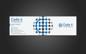 Business Card Design by chandrayaan.creative for Code 4 Forensics | Design: #7488281