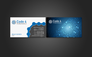 Business Card Design by chandrayaan.creative for Code 4 Forensics | Design: #7488282