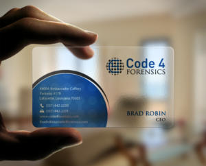 Business Card Design by chandrayaan.creative for Code 4 Forensics | Design: #7488283