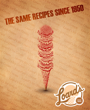 Poster Design by JACK for Loard's Ice Cream | Design: #1924857