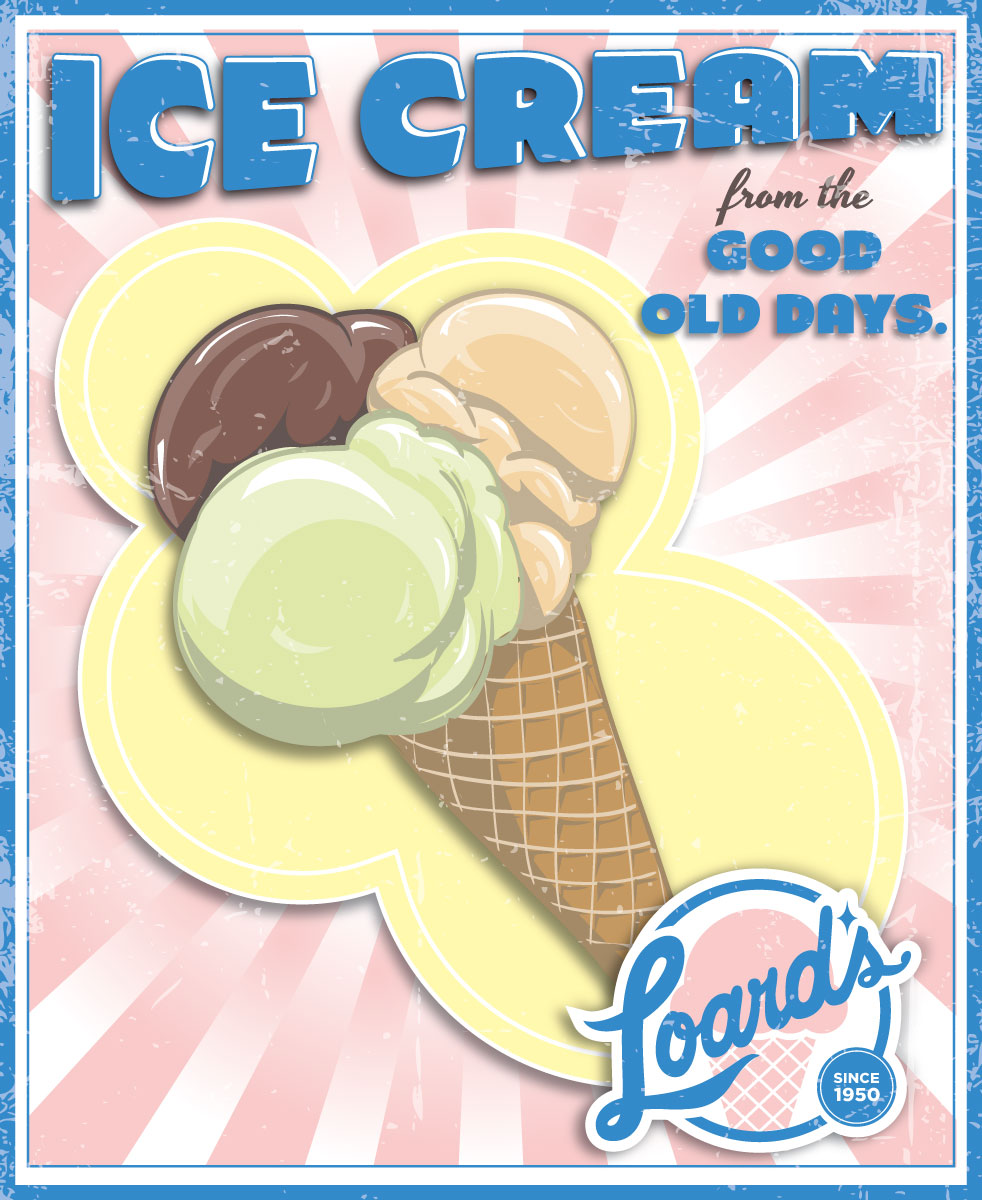 Poster-Design von Oct-O-Ray Design für Loard's Ice Cream | Design #1915409