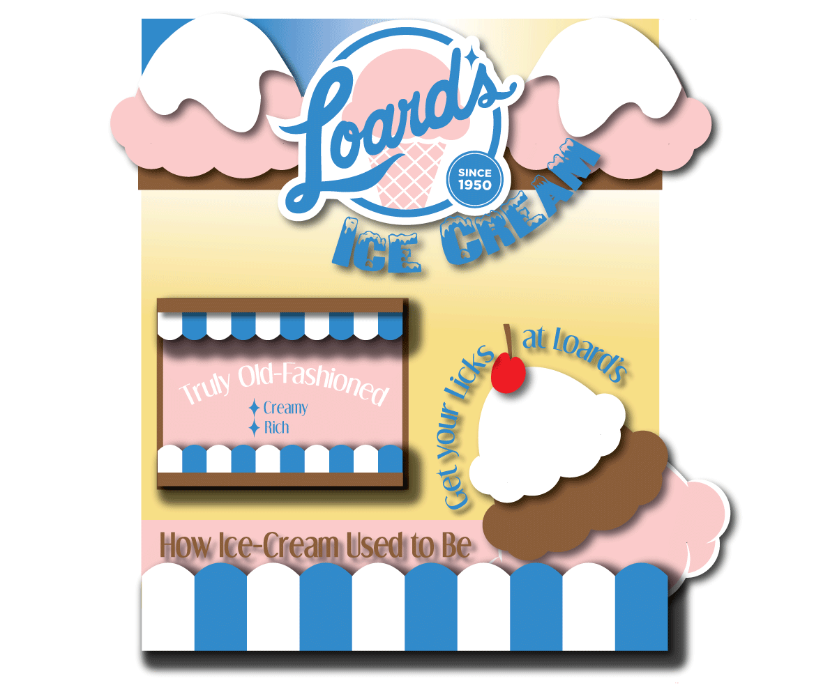 Poster-Design von EboneK für Loard's Ice Cream | Design #1916355