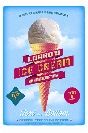 Design de Poster par Dawid Drabik pour Loard's Ice Cream | Design : #1880198