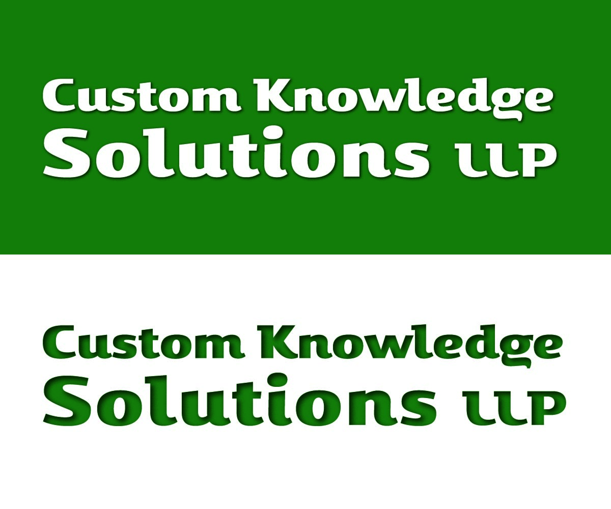 Logo Design by feuerstein for Custom Knowledge Solutions LLP | Design #1869142
