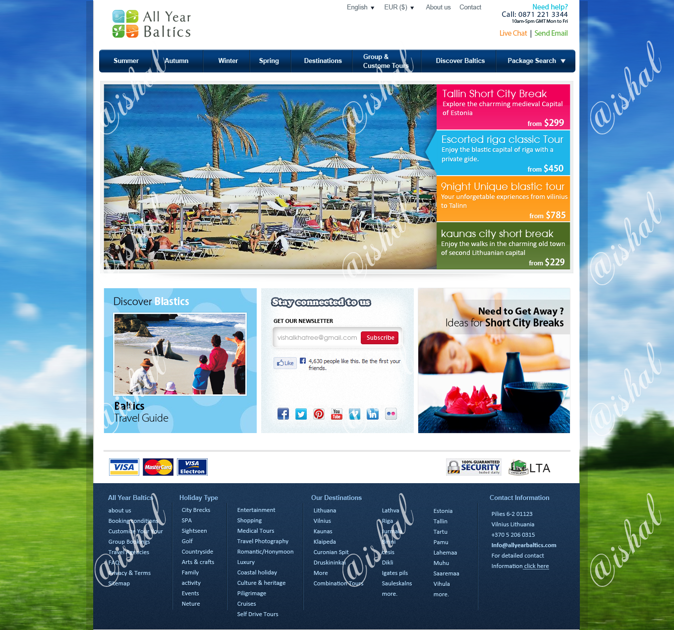 Web Design by vishal for Magelano keliones | Design #1879394