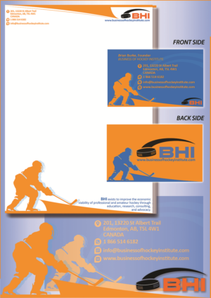 Design de Carte de Visite par rituparna.graphicdesigner pour Business of Hockey Institute | Design #7432518