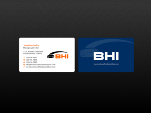 Design de Carte de Visite par Creations Box 2015 pour Business of Hockey Institute | Design : #7525978