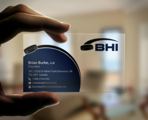 Design de Carte de Visite par chandrayaan.creative pour Business of Hockey Institute | Design : #7454480