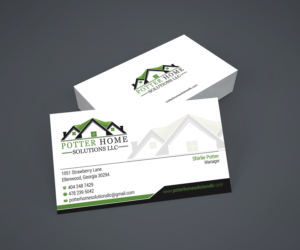 Business Card Design by premnice for Potter Home Solutions, LLC | Design: #7463581