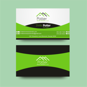 Business Card Design by Wyt for Potter Home Solutions, LLC | Design: #7426523