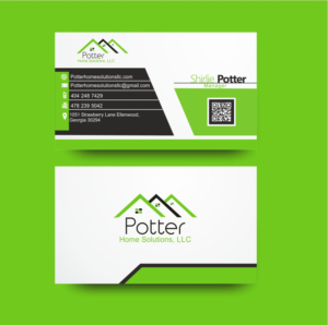 Business Card Design by Wyt for Potter Home Solutions, LLC | Design: #7426527