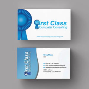 Business Card Design by INDIAN_Ashok for First Class Ventures, LLC | Design: #7430248