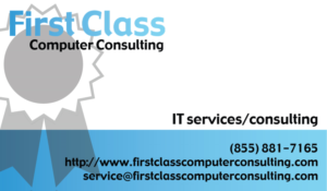Business Card Design by Something About Design for First Class Ventures, LLC | Design #7426477