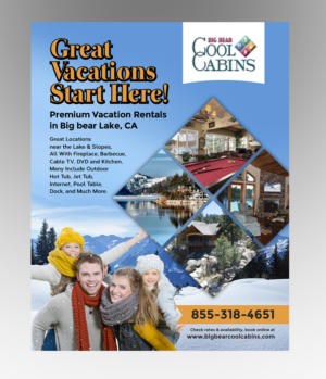Design Publicitaire par laxman2creative pour Big Bear Cool Cabins | Design #7500149