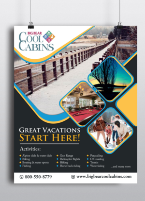 Design Publicitaire par rug pour Big Bear Cool Cabins | Design #7502005