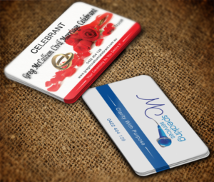 Greg McCallum Celebrant / MC Speaking Business Card Design | Business Card Design by MT