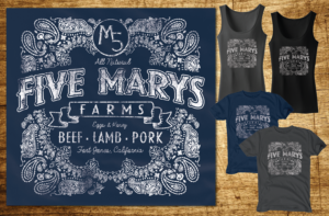 Farm t-shirt design with our brand plus hand-drawn extras! | T-Shirt-Design von CoffeeBreak88