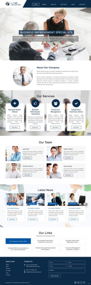 Web Design by pb for this project | Design: #7681681