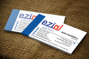 Business Card Design by Lanka Ama for Ezi Aluminium Systems Pty Ltd  | Design: #7433716