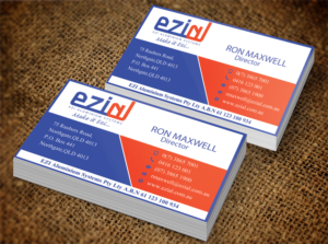 Business Card Design by Lanka Ama for Ezi Aluminium Systems Pty Ltd  | Design: #7433723