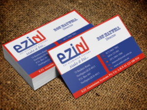 Business Card Design by Lanka Ama for Ezi Aluminium Systems Pty Ltd  | Design: #7433731