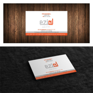 Visitenkarten-Design von creativeride für Ezi Aluminium Systems Pty Ltd  | Design: #7492381