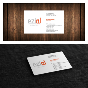 Business Card Design by creativeride for Ezi Aluminium Systems Pty Ltd  | Design: #7492383