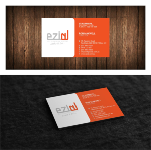 Business Card Design by creativeride for Ezi Aluminium Systems Pty Ltd  | Design: #7492384